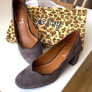 French Sole suede pumps with gorgeous detail